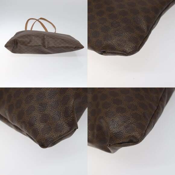 CELINE Macadam Canvas Tote Bag Pvc Brown - Picture 10 of 12